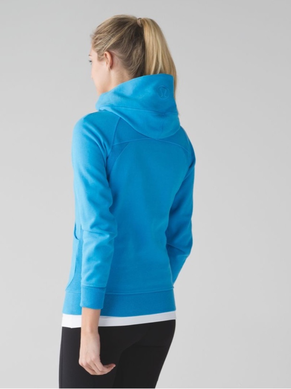 Lululemon scuba full zip hoodie kayak blue light - Picture 2 of 2